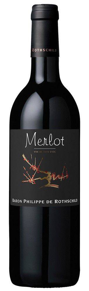 ΚΡΑΣΙ MERLOT VIN DE PAYS D&amp;#039;OC BARON PHILIPPE DE ROTHSCHILD 2021 ΕΡΥΘΡΟ 750ML