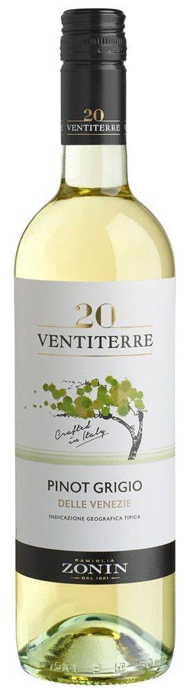 ZONIN ΚΡΑΣΙ PINOT GRIGIO REGIONS ZONIN 2024 ΛΕΥΚΟ 750ML