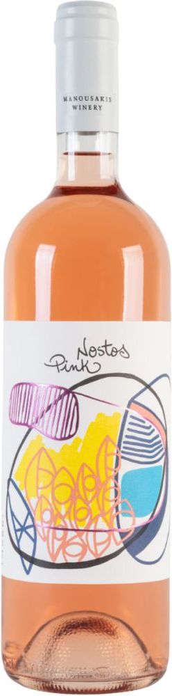 ΚΡΑΣΙ NOSTOS PINK ΟΙΝΟΠΟΙΙΑ ΜΑΝΟΥΣΑΚΗ 2024 ΡΟΖΕ 750ML