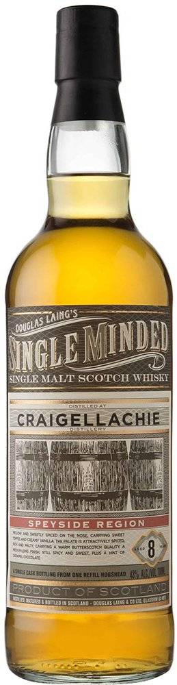 ΟΥΙΣΚΙ CRAIGELLACHIE SINGLE MINDED 8 ΕΤΩΝ 700 ML