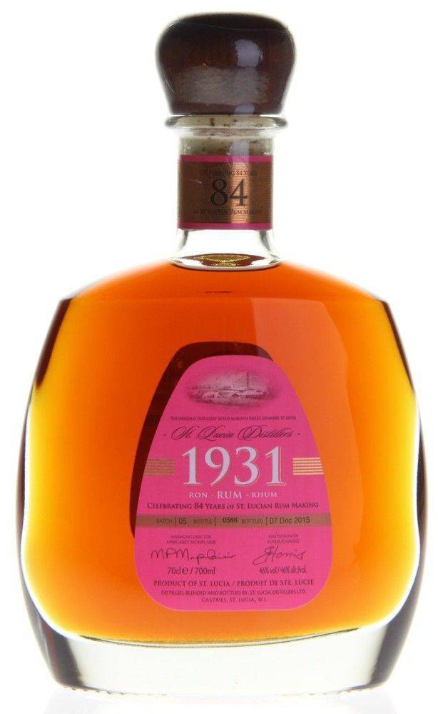 RUM ST. LUCIA CHAIRMAN&amp;#039;S RESERVE RHUM 1931 - 5TH EDITION 700ML