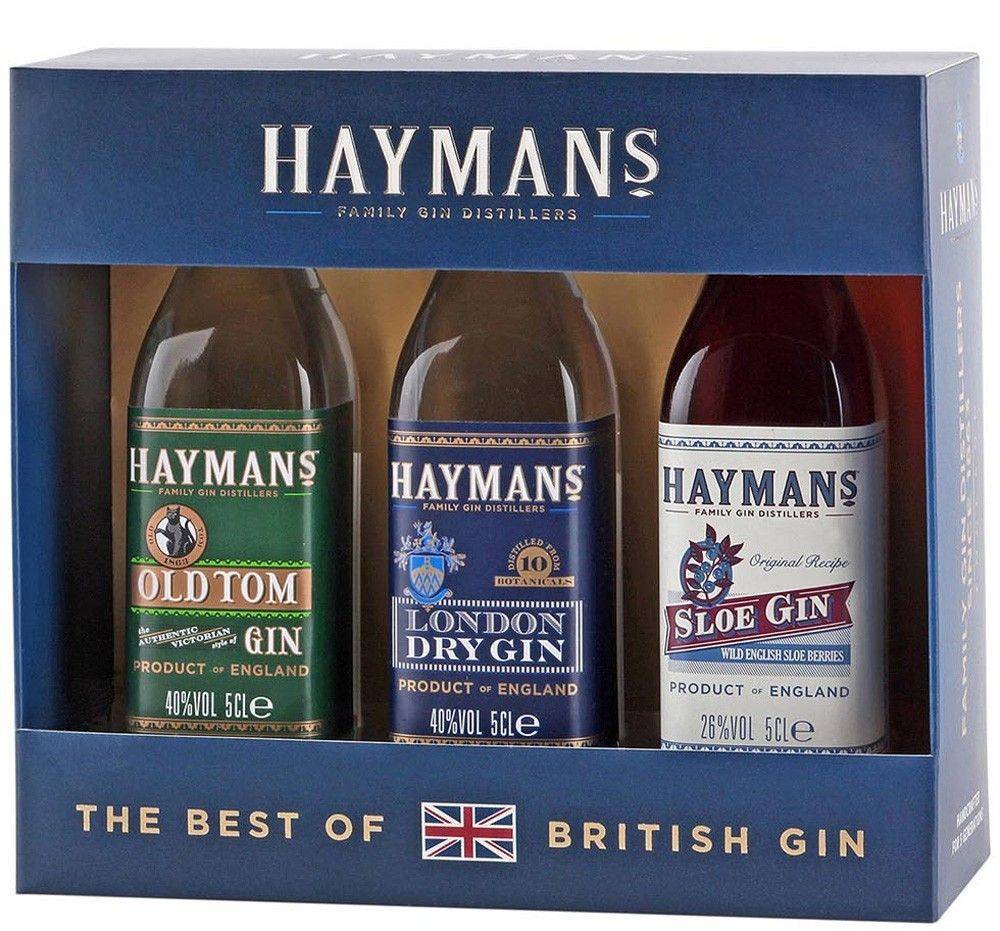 HAYMANS ΣΕΤ GIN HAYMANS &quot;SLOE - LONDON DRY - OLD TOM&quot; 3 X 50 ML