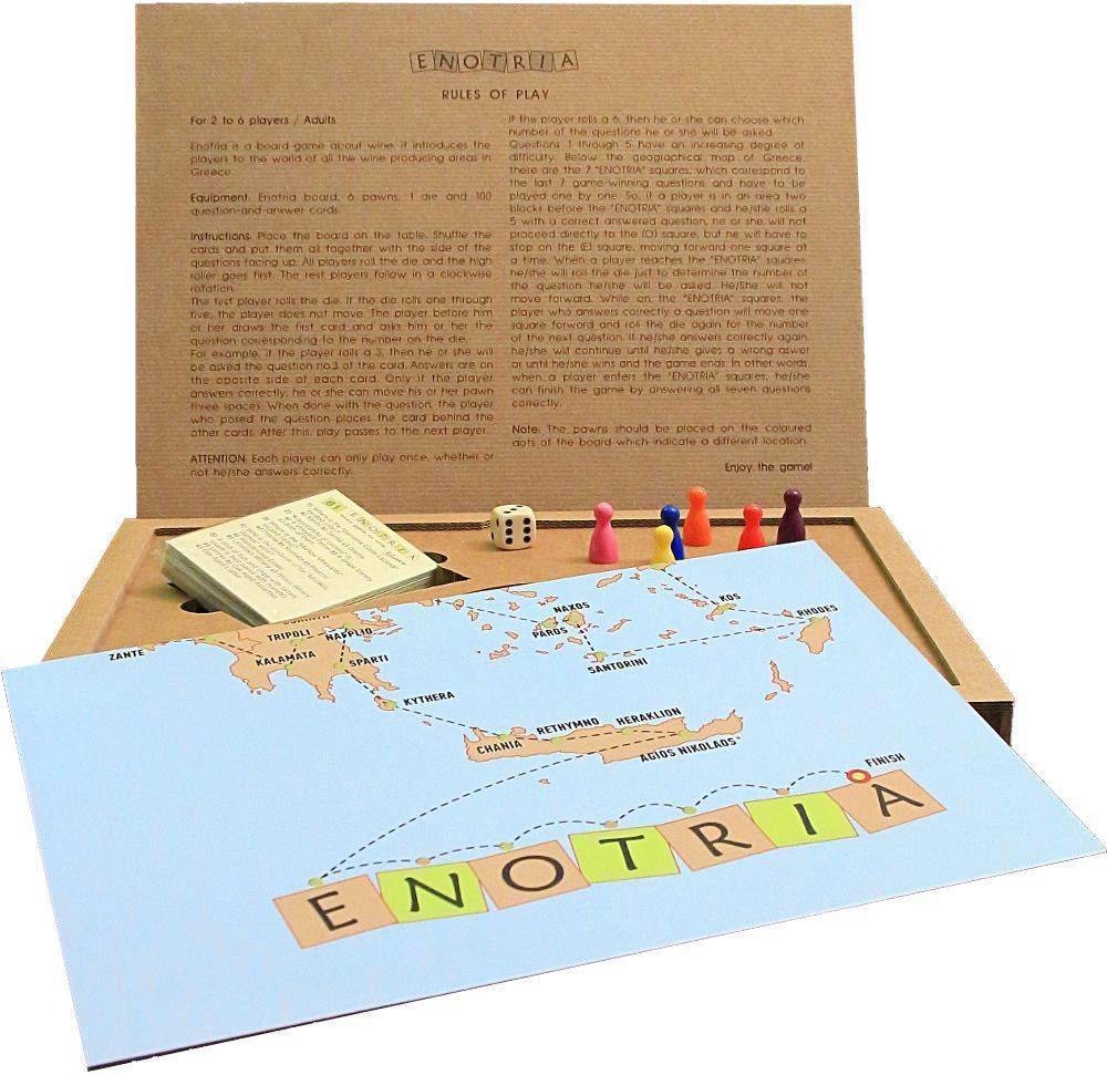 ENOTRIA ΕΠΙΤΡΑΠΕΖΙΟ ΠΑΙΧΝΙΔΙ ΓΙΑ ΤΟ ΚΡΑΣΙ ENOTRIA BOARD GAME