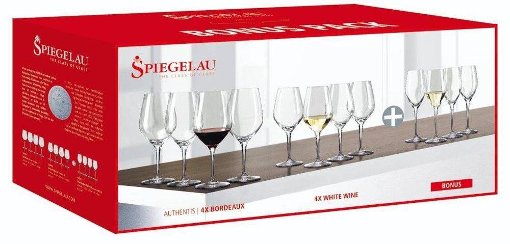 ΣΕΤ 12 ΚΡΥΣΤΑΛΛΙΝΩΝ ΠΟΤΗΡΙΩΝ BORDEAUX - ΛΕΥΚΟΥ ΚΡΑΣΙΟΥ - ΣΑΜΠΑΝΙΑΣ SPIEGELAU ΣΕΙΡΑ AUTHENTIS SPIEGELAU