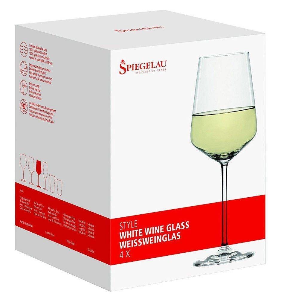 SPIEGELAU ΚΡΥΣΤΑΛΛΙΝΑ ΠΟΤΗΡΙΑ (4 ΤΜΧ) ΛΕΥΚΟΥ ΚΡΑΣΙΟΥ SPIEGELAU ΣΕΙΡΑ STYLE 222MM 440ML (4670182)