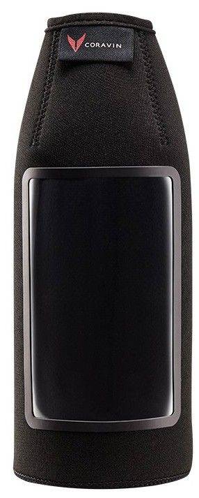 ΘΗΚΗ ΦΙΑΛΗΣ CORAVIN BOTTLE SLEEVE ΜΕ ΛΕΖΑΝΤΑ ΜΑΥΡΗ CORAVIN