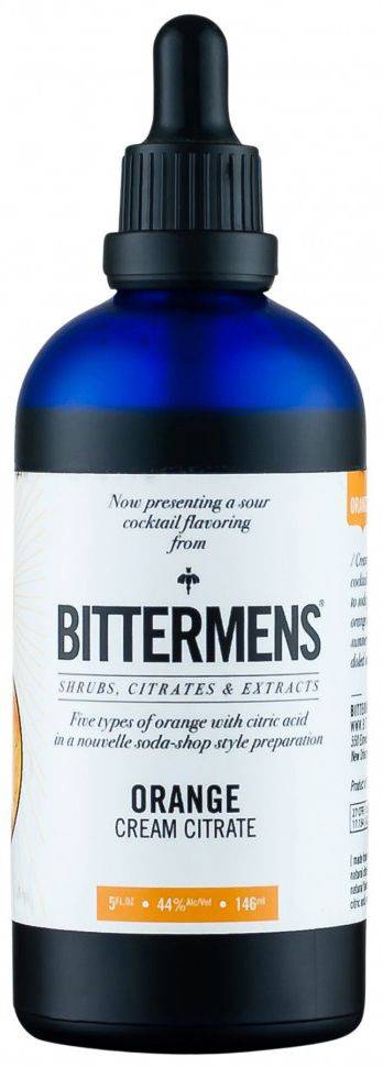 BITTERS ORANGE CREAM CITRATE BITTERMENS 146ML