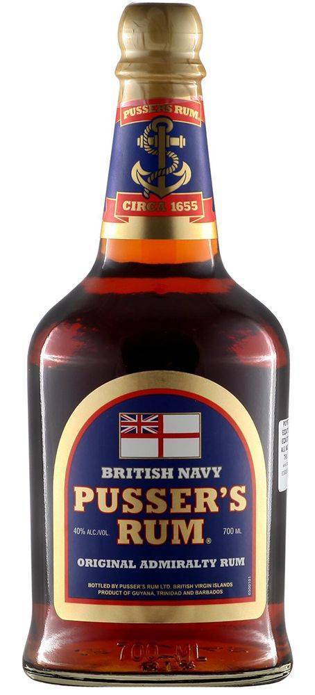 RUM PUSSER'S ORIGINAL ADMIRALTY BLEND (BLUE LABEL) 700 ML PUSSERS