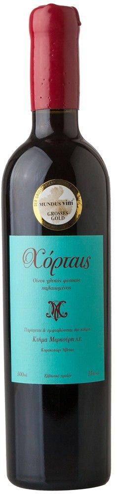 ΚΡΑΣΙ ΧΟΡΤΑΙΣ ΚΤΗΜΑ ΜΕΡΚΟΥΡΗ 2008 ΕΡΥΘΡΟ 500ML ΚΤΗΜΑ ΜΕΡΚΟΥΡΗ