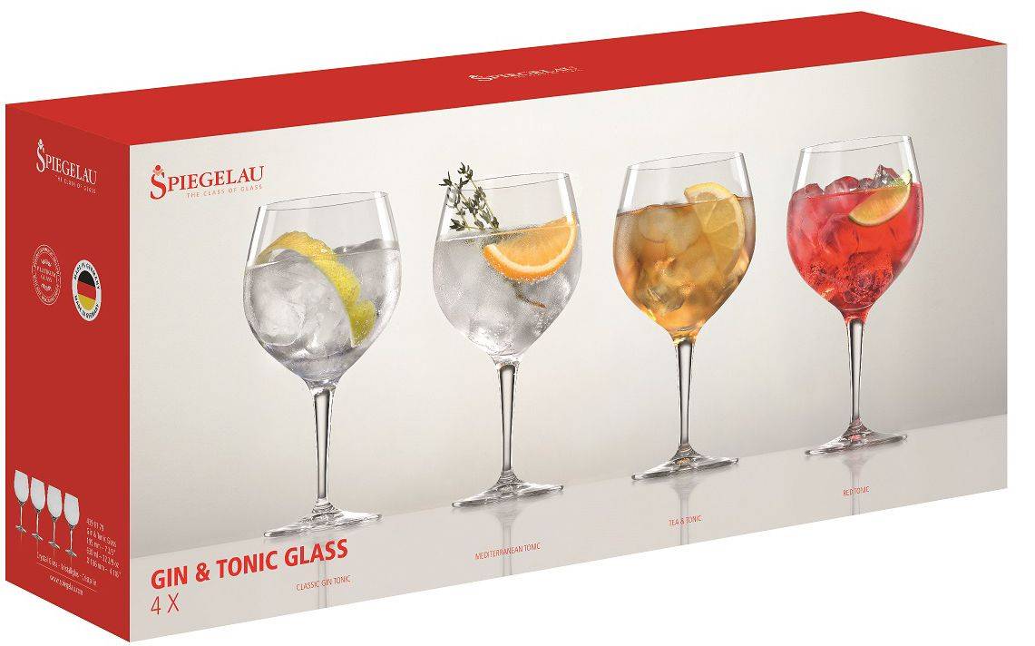 ΣΕΤ 4 ΚΡΥΣΤΑΛΛΙΝΩΝ ΠΟΤΗΡΙΩΝ SPIEGELAU GIN - TONIC 195MM - 630ML (4390179)