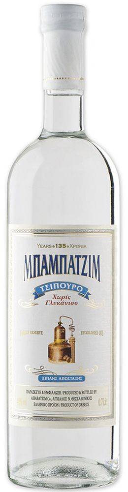 ΤΣΙΠΟΥΡΟ ΜΠΑΜΠΑΤΖΙΜ ΧΩΡΙΣ ΓΛΥΚΑΝΙΣΟ 700ML ΚΤΗΜΑ ΜΠΑΜΠΑΤΖΙΜΟΠΟΥΛΟΥ