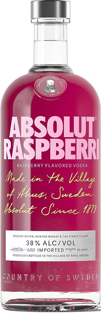 ABSOLUT ΒΟΤΚΑ ABSOLUT RASPBERRI 1000 ML
