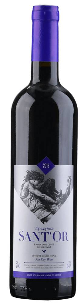 ΚΡΑΣΙ ΑΓΙΩΡΓΙΤΙΚΟ (BIO) ΟΙΝΟΠΟΙΕΙΟ SANT'OR 2018 ΕΡΥΘΡΟ 750ML ΟΙΝΟΠΟΙΕΙΟ SANTOR