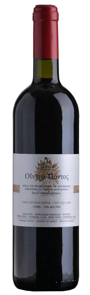 ΚΡΑΣΙ ΟΙΝΩΨ ΠΟΝΤΟΣ ΚΤΗΜΑ ΤΑΤΣΗ - ΚΤΗΜΑ ΣΚΛΑΒΟΥ 2021 ΕΡΥΘΡΟ 750ML ΚΤΗΜΑ ΤΑΤΣΗ
