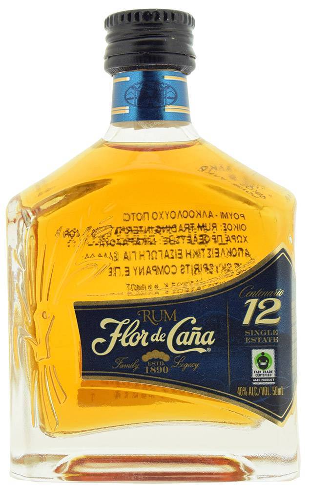 RUM FLOR DE CANA CENTENARIO 12 ΕΤΩΝ 50ML