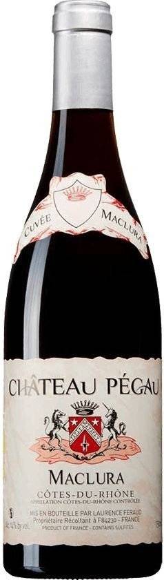 ΚΡΑΣΙ CHATEAU PEGAU COTES DU RHONE CUVEE MACLURA 2021 ΕΡΥΘΡΟ 750ML DOMAINE PEGAU
