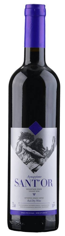 ΚΡΑΣΙ ΑΓΙΩΡΓΙΤΙΚΟ (BIO) ΟΙΝΟΠΟΙΕΙΟ SANT'OR 2019 ΕΡΥΘΡΟ 750ML ΟΙΝΟΠΟΙΕΙΟ SANTOR