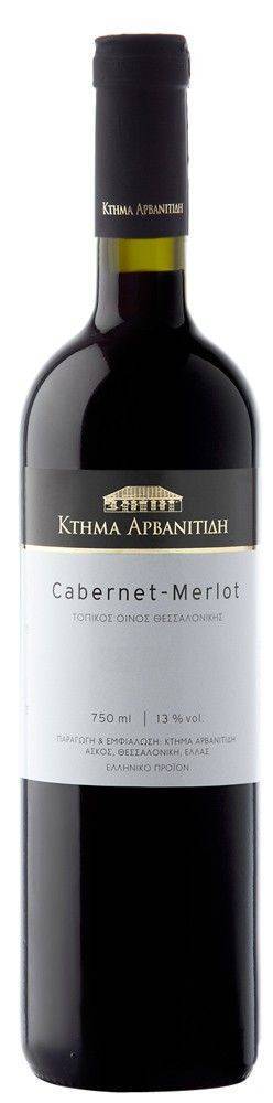 ΚΡΑΣΙ CABERNET-MERLOT ΚΤΗΜΑ ΑΡΒΑΝΙΤΙΔΗ 2019 ΕΡΥΘΡΟ 750ML ΚΤΗΜΑ ΑΡΒΑΝΙΤΙΔΗ