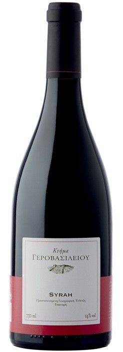 ΚΡΑΣΙ SYRAH ΚΤΗΜΑ ΓΕΡΟΒΑΣΙΛΕΙΟΥ 2023 ΕΡΥΘΡΟ 750ML ΚΤΗΜΑ ΓΕΡΟΒΑΣΙΛΕΙΟΥ