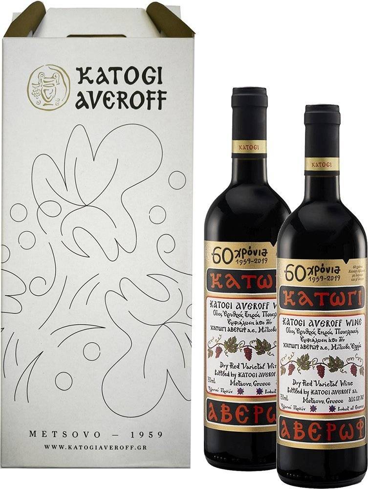 ΧΑΡΤΙΝΗ ΣΥΣΚΕΥΑΣΙΑ ΔΩΡΟΥ 2 ΦΙΑΛΩΝ ΚΡΑΣΙ ΚΑΤΩΓΙ ΑΒΕΡΩΦ 2019 ΕΡΥΘΡΟ 750ML ΟΙΝΟΠΟΙΕΙΟ ΚΑΤΩΓΙ ΑΒΕΡΩΦ