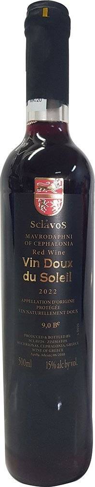 ΚΡΑΣΙ ΜΑΥΡΟΔΑΦΝΗ &amp;quot;ΗΔΥΣ ΤΟΥ ΗΛΙΟΥ&amp;quot; SCLAVOS WINES 2022 ΕΡΥΘΡΟ ΓΛΥΚΟ 500ML