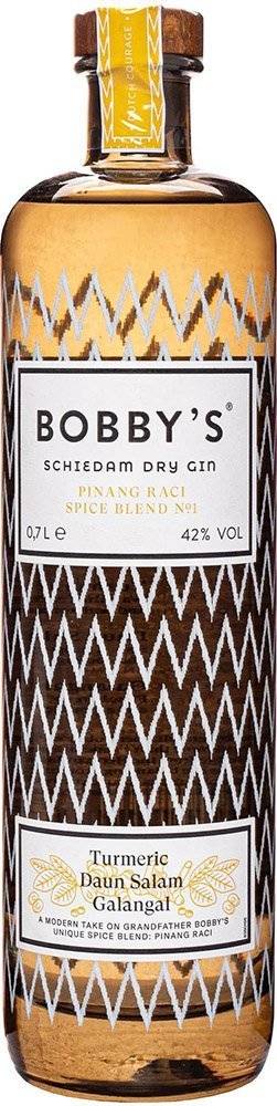GIN BOBBY'S SCHIEDAM DRY PINAG RACI SPICE BLEND 700ML BOBBYS