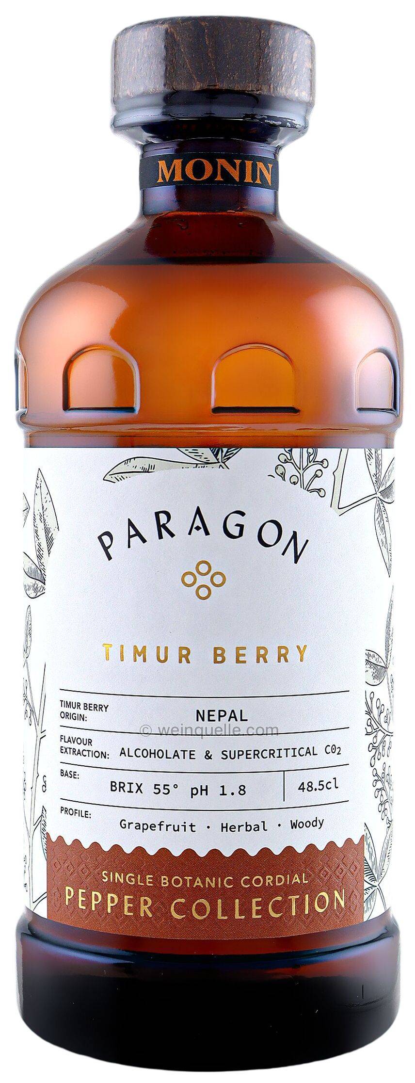 CORDIAL MONIN PARAGON TIMUR BERRY PEPPER 485 ML MONIN