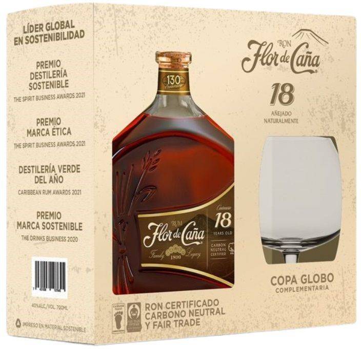 FLOR DE CANA RUM FLOR DE CANA CENTENARIO 18 ΕΤΩΝ GIFT BOX 700 ML