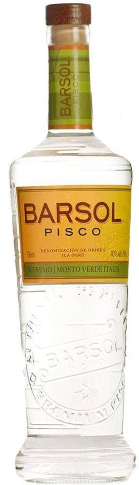 BARSOL PISCO SUPREMO MOSTO VERDE ITALIA 700 ML BARSOL