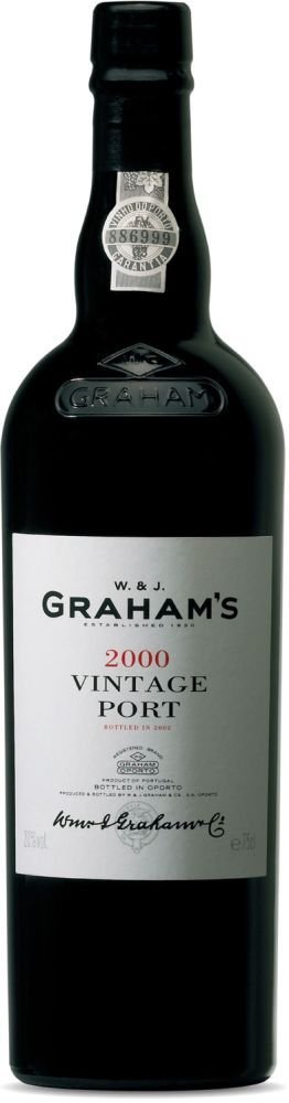 GRAHAMS PORT VINTAGE 2000 W-J GRAHAM&#039;S 750 ML