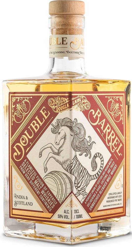 ΟΥΙΣΚΙ DOUBLE BARREL INDIA AND SCOTLAND BLENDED MALT 700 ML
