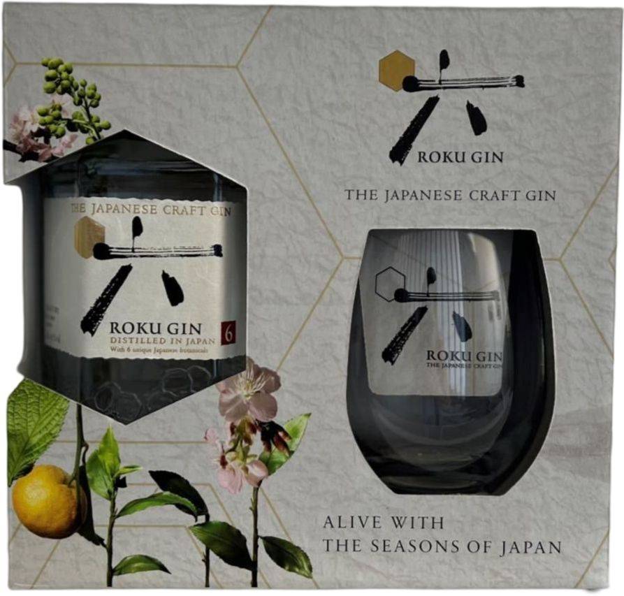 GIN ROKU SUNTORY JAPANESE CRAFT 700ML + 1 ΠΟΤΗΡΙ GIN ΣΕ ΚΟΥΤΙ VAP