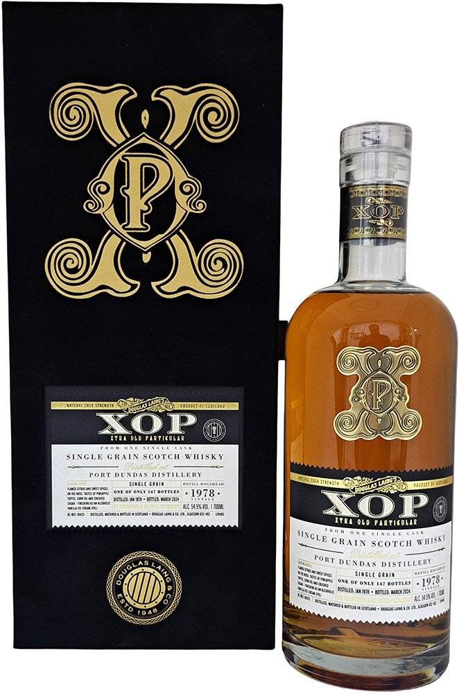 ΟΥΙΣΚΙ OLD PARTICULAR PORT DUNDAS SINGLE CASK 1978 XOP REFILL HOGSHEAD BY DOUGLAS LAING 700ML DOUGLAS LAING
