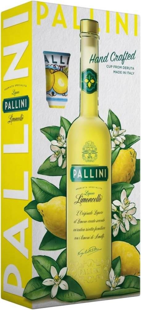 PALLINI LIMONCELLO 500 ML GIFT PACK WITH DERUTA CUP PALLINI