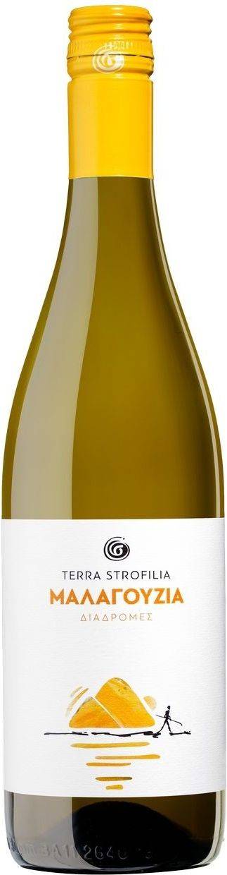 ΚΡΑΣΙ TERRA STROFILIA ΜΑΛΑΓΟΥΖΙΑ ΔΙΑΔΡΟΜΕΣ 2024 ΛΕΥΚΟΣ 750 ML