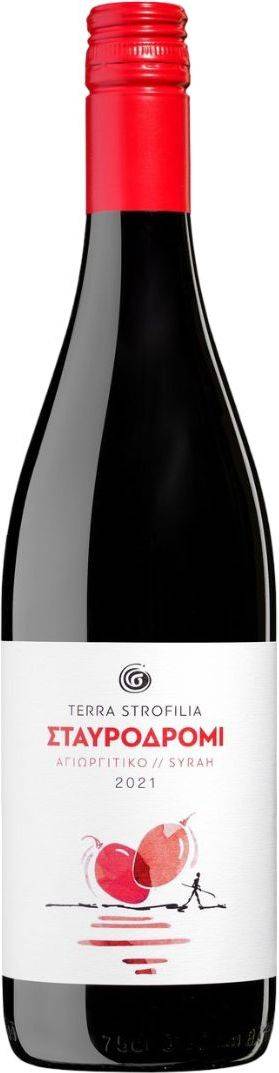 ΚΡΑΣΙ TERRA STROFILIA ΣΤΑΥΡΟΔΡΟΜΙ 2021 ΕΡΥΘΡΟ 750 ML