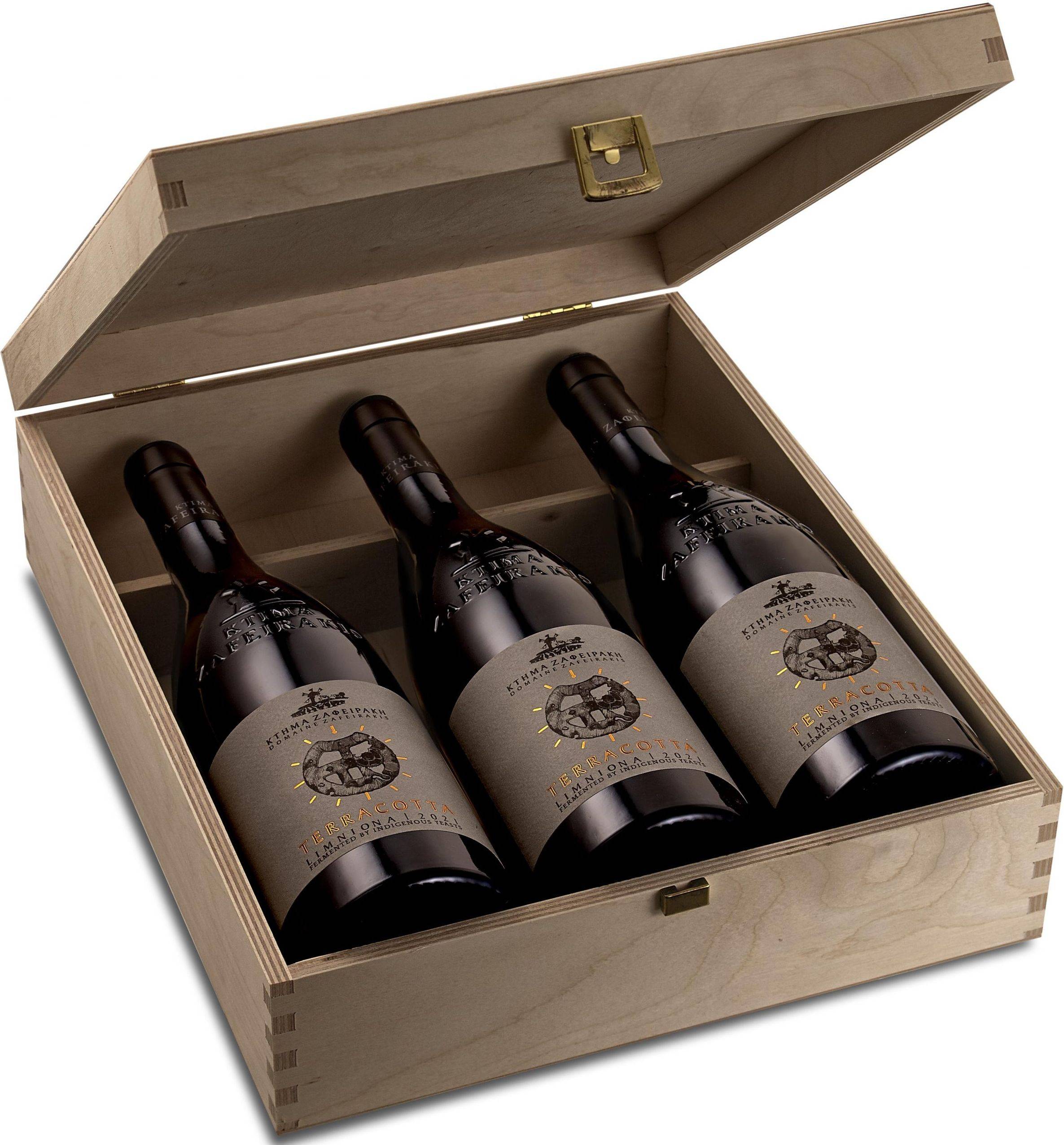 ΚΡΑΣΙ TERRA COTTA ΛΗΜΝΙΩΝΑ ΚΤΗΜΑ ΖΑΦΕΙΡΑΚΗ (ΒΙΟ) 2021 ΕΡΥΘΡΟ 750 ML (ΞΥΛΟΚΙΒΩΤΙΟ 3Φ) ΚΤΗΜΑ ΖΑΦΕΙΡΑΚΗ