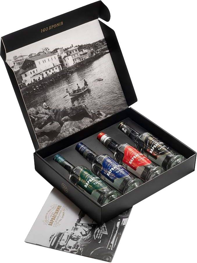 ΠΟΤΟΠΟΙΙΑ ΒΑΡΒΑΓΙΑΝΝΗ ΟΥΖΟ ΚΑΣΕΤΙΝΑ 4 ΦΙΑΛΩΝ (ΠΡΑΣΙΝΟ, ΜΠΛΕ, ΕΥΖΩΝ, ΑΦΡΟΔΙΤΗ) ΠΟΤΟΠΟΙΪΑ ΒΑΡΒΑΓΙΑΝΝΗ 200 ML