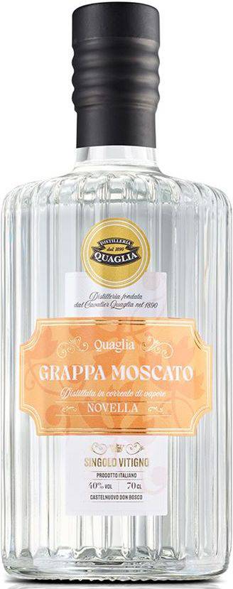 GRAPPA ANTICA DISTILLERIA QUAGLIA MOSCATO NOVELLA 700 ML QUAGLIA