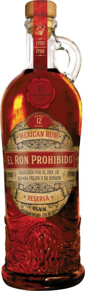 EL RON PROHIBIDO RUM EL RON PROHIBIDO SOLERA 12 ΕΤΩΝ 700 ML