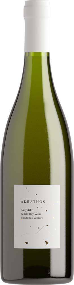 ΚΡΑΣΙ ASSYRTIKO (ΒΙΟ) AKRATHOS NEWLANDS WINERY 2021 ΛΕΥΚΟ 750 ML