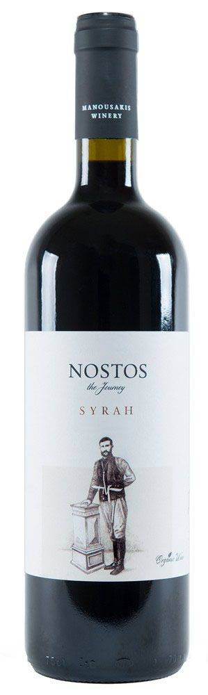 ΚΡΑΣΙ NOSTOS SYRAH ΟΙΝΟΠΟΙΙΑ ΜΑΝΟΥΣΑΚΗ 2020 ΕΡΥΘΡΟ 750ML