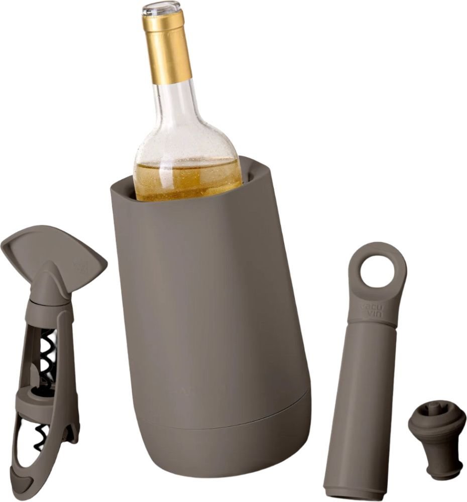 ΣΕΤ ΚΡΑΣΙΟΥ VACU VIN WINE SET HOST GRAPHITE (4 ΤΜΧ) VACU VIN