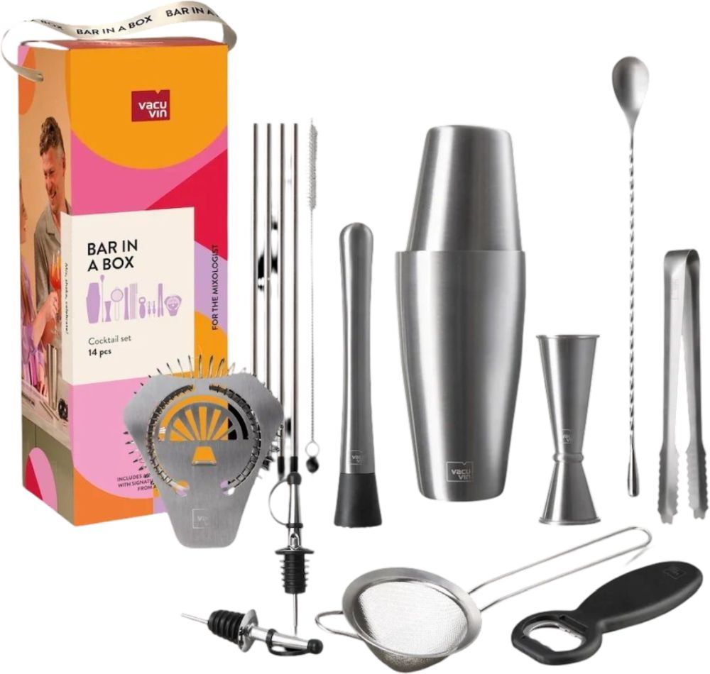 ΣΕΤ ΔΩΡΟΥ VACU VIN COCKTAIL SET BAR IN A BOX (14 ΤΜΧ)