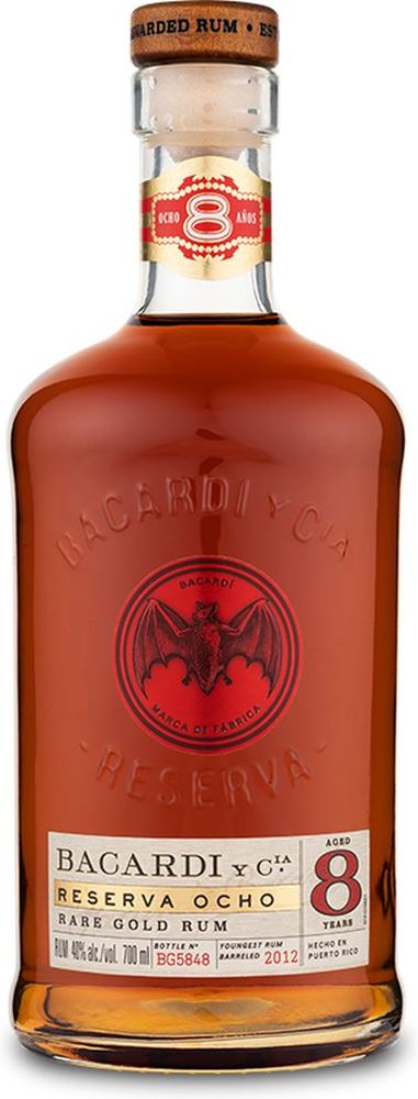 BACARDI RUM BACARDI RESERVA OCHO ANOS 700 ML