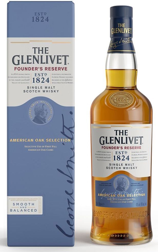 ΟΥIΣΚΙ GLENLIVET FOUNDERS RESERVE 700 ML GLENLIVET