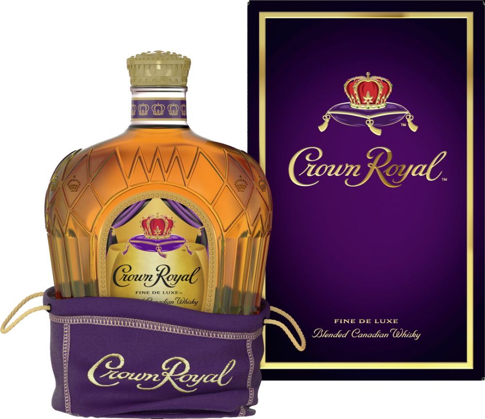 ΟΥΙΣΚΙ CROWN ROYAL FINE DE LUXE BLENDED CANADIAN WHISKY 1000 ML