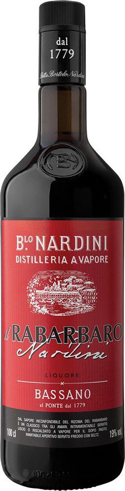 ΛΙΚΕΡ LIQUEUR RABARBARO NARDINI 1000ML NARDINI DISTILLERIA A VAPORE