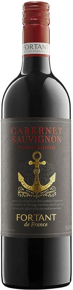 ΚΡΑΣΙ CABERNET SAUVIGNON FORTANT DE FRANCE 2024 ΕΡΥΘΡΟ 750ML FORTANT DE FRANCE
