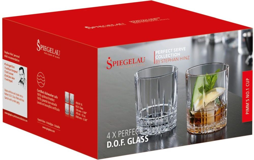 SPIEGELAU ΣΕΤ ΚΡΥΣΤΑΛΛΙΝΩΝ ΠΟΤΗΡΙΩΝ SPIEGELAU PERFECT SERVE D.O.F. 4 ΤΜΧ 370 ML (4500176)